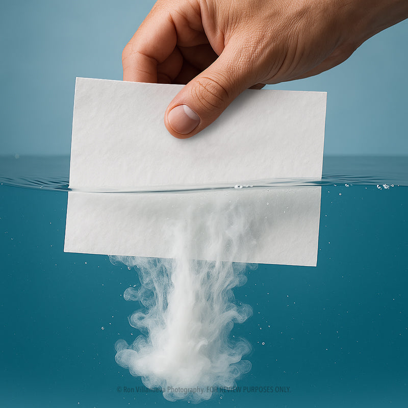 Laundry detergent sheet dissolving